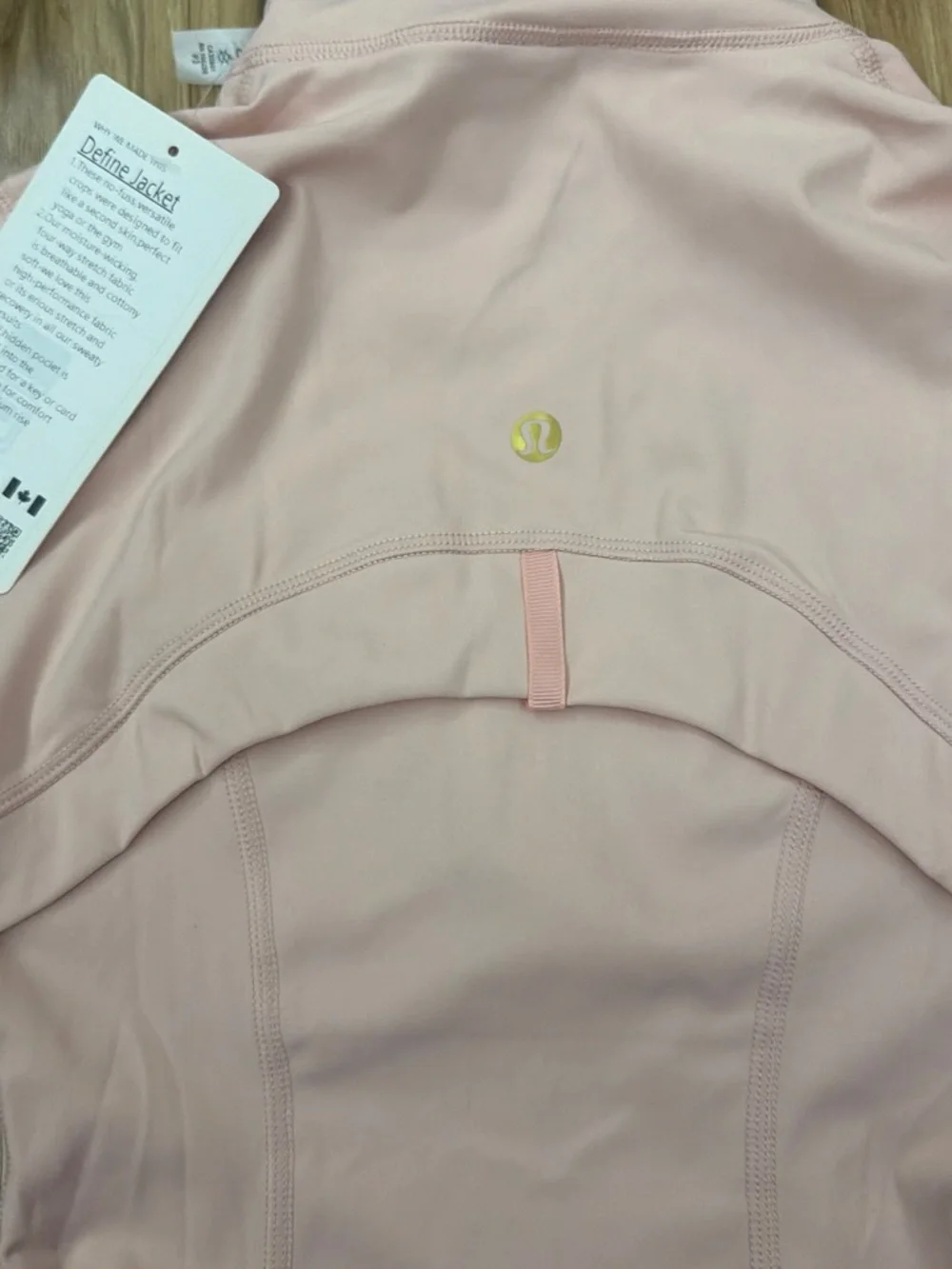 lululemon athletica Blush Pink Full-Zip Bomber Jacket